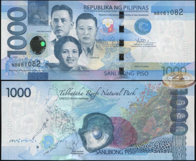 Филиппины. 1000 писо (Unc) 2013