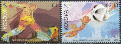 Косово. 2018. Чемпионат мира по футболу 2018 года в России (Серия Почтовых марок. MNH OG)
