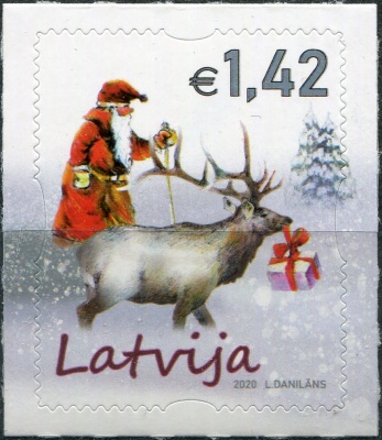 Латвия. 2020. Рождество 2020 (Почтовая марка. MNH OG)