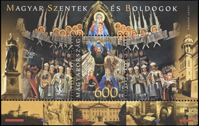 Венгрия. 2015. Святой Астрик из Паннонхальмы (Почтовый блок. MNH OG)