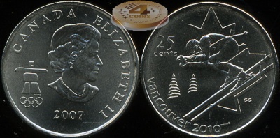 Канада. 25 центов. 2007 (Unc)