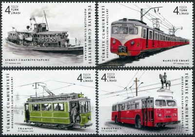 Турция. 2022. Ностальгическое средство передвижения (Серия Почтовых марок. MNH OG)