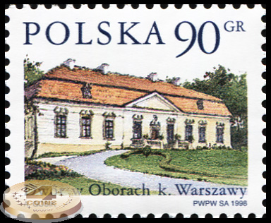 Польша. 1998. Польские усадьбы - Оборы под Варшавой (Почтовая марка. MNH OG)
