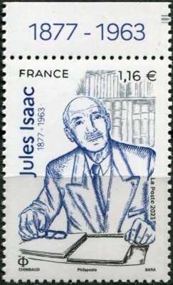 Франция. 2023. Жюль Исаак, историк (Почтовая марка. MNH OG)