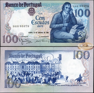 Португалия. 100 эскудо (Unc) 1984