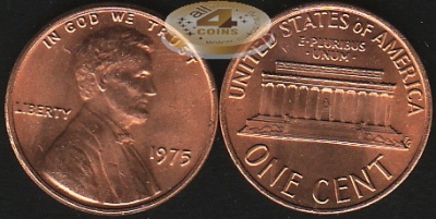 США. 1 цент. 1975 (Unc)