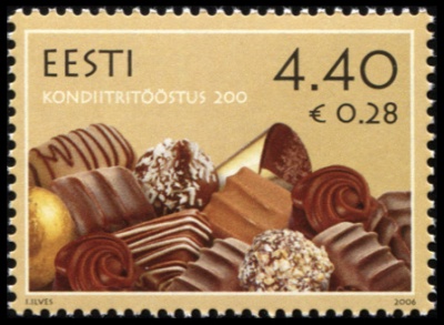 Эстония. 2006. 200 лет Эстонскому кондитерскому производству (Почтовая марка. MNH OG)