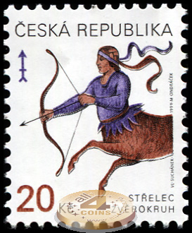 Чехия. 1999. Зодиакальный Стрелец (Почтовая марка. MNH OG)