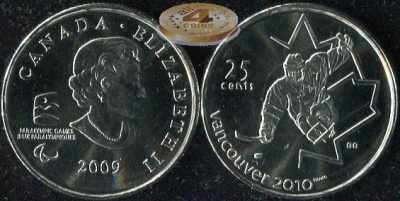 Канада. 25 центов. 2009 (Unc)