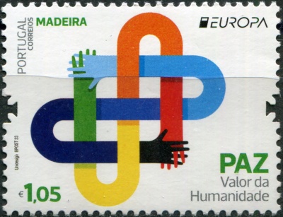 Мадейра. 2023. Мир - высшая ценность человечества (Почтовая марка. MNH OG)