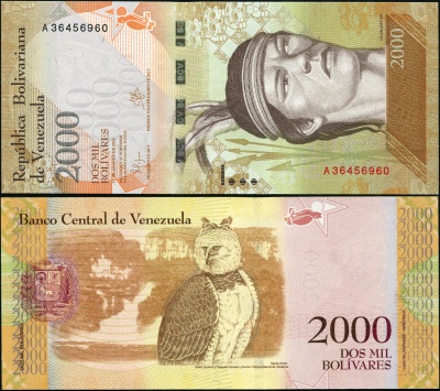 Венесуэла. 2000 боливаров (Unc) 2017