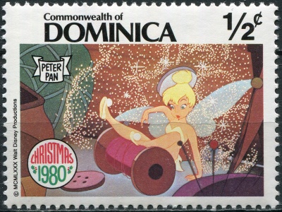 Доминика. 1980. Фея Тинкербелл (Динь-Динь) (Почтовая марка. MNH OG)