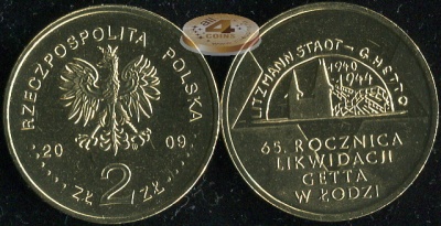 Польша. 2 злотых. 2009 (Unc)