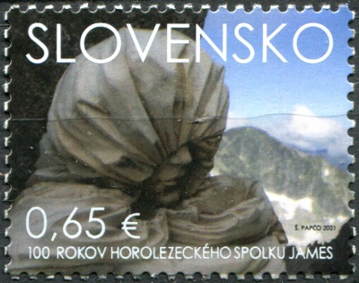 Словакия. 2021. 100-летие скалолазного клуба "Джеймс" (James) (Почтовая марка. MNH OG)