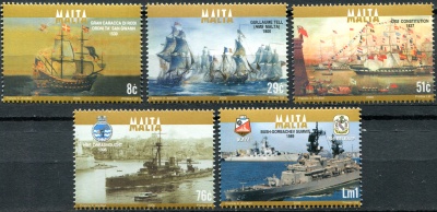 Мальта. 2006. Военно-морские суда (Серия Почтовых марок. MNH OG)