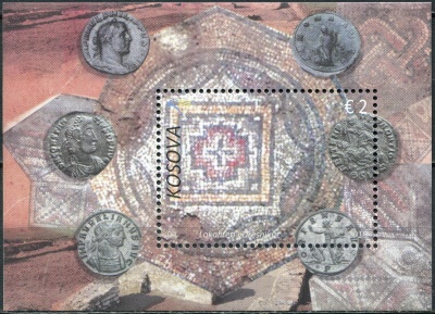 Косово. 2018. Археологический памятник Дрсник (Почтовый блок. MNH OG)