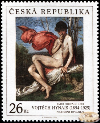 Чехия. 2004. Весна (фрагмент). 1881. Войтех Гинайс [1854-1925] (Почтовая марка. MNH OG)