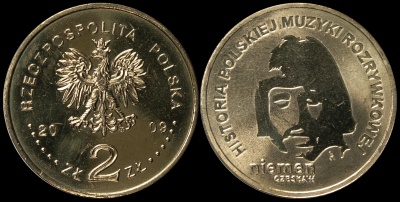 Польша. 2 злотых. 2009 (Unc) Чеслав Немен