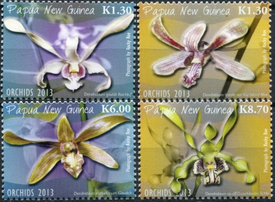Папуа Новая Гвинея. 2013. Орхидеи (Серия. MNH OG)