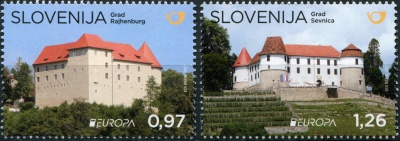 Словения. 2017. Дворцы и замки Словении (Серия. MNH OG)