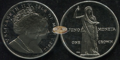 Остров Мэн. 1 крона. 2012 (Unc)
