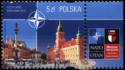 Польша. 2016. Саммит НАТО в Варшаве 2016 (Почтовая марка. MNH OG)