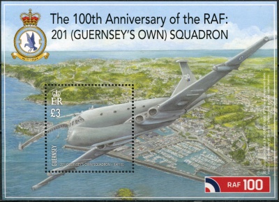 Гернси. 2018. Многоцелевой самолёт Nimrod MR2 (Блок. MNH OG)