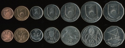 Кирибати. Набор №1 (7 монет) 1979-92