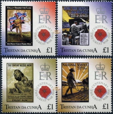 Тристан-да-Кунья. 2014. 100 лет с начала Первой Мировой войны (Серия. MNH OG)