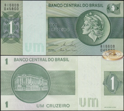 Бразилия. 1 крузейро (Unc) 1980