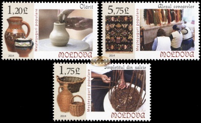 Молдова. 2014. Изделия народного творчества (Серия. MNH OG)