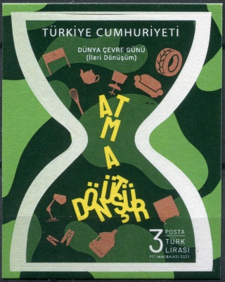 Турция. 2021. Всемирный день окружающей среды (Почтовый блок. MNH OG)