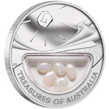 Австралия. 1 доллар. 2008 (Proof. Серебро. опалы)