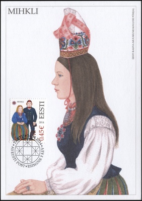 Эстония. 2014. Костюмы Михкли (Картмаксимум. Mint)