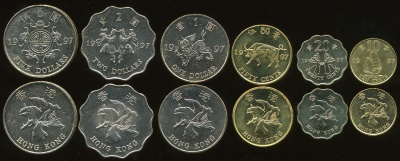Гонконг. Набор №1 (6 монет) 1997