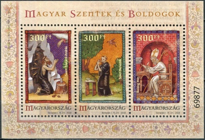 Венгрия. 2018. Венгерские святые и блаженные (Почтовый блок. MNH OG)