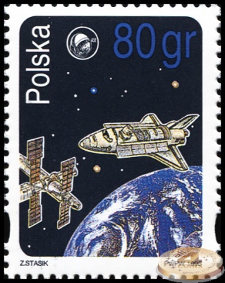 Польша. 1995. ХІ Всемирный Конгресс участников космических полетов (Почтовая марка. MNH OG)