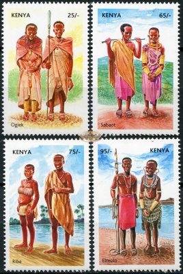 Кения. 2007. Церемониальные костюмы (Серия. MNH OG)