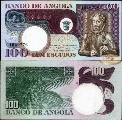 Ангола. 100 эскудо (aUnc+) 1973