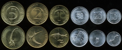 Словения. Набор №1 (6 монет) 1992-2001