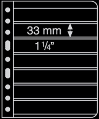 Черный лист Vario на 7 ячеек [1 шт] (Leuchtturm)
