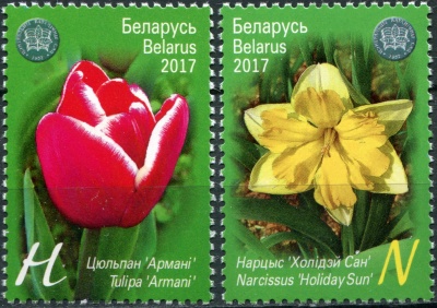 Беларусь. 2017. Цветы (Серия. MNH OG)
