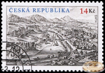 Чехия. 2012. Замок Кукс (Почтовая марка. CTO Гашеная)
