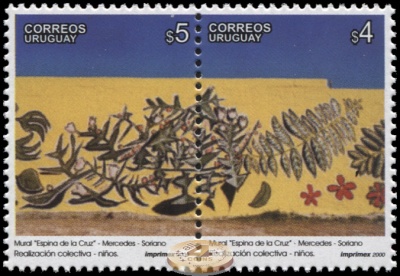 Уругвай. 2000. Стенная роспись в городе Мерседес (Сцепка. MNH OG)