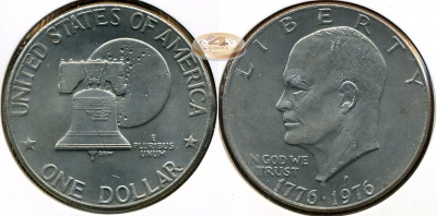 США. 1 доллар. 1976 (Unc)