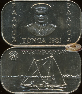 Тонга. 1 паанга. 1981 (Unc)