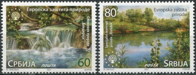 Сербия. 2021. Европейская охрана природы (Серия Почтовых марок. MNH OG)