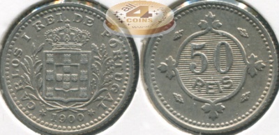 Португалия. 50 рейс. 1900 (XF)