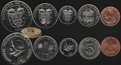 Панама. Набор №2 (5 монет) 1993-2003