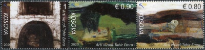 Косово. 2020. Искусство Тахира Эмры (Сцепка. MNH OG)